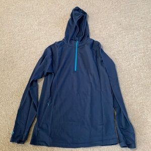 Ridge Merino quarter-zip hoodie